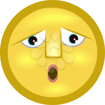 Royalty Free Clipart Image of an Emoticon