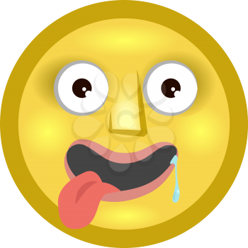 Royalty Free Clipart Image of an emoticon