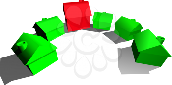 Royalty Free Clipart Image of a House Icons