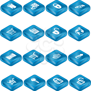 Royalty Free Clipart Image of Security Icons