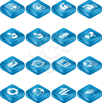 Royalty Free Clipart Image of Communication Icons