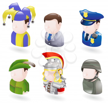 Royalty Free Clipart Image of People Avatars