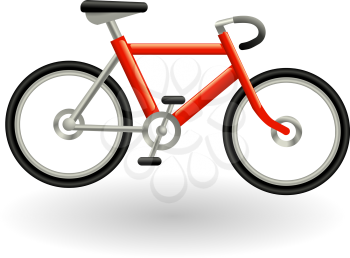 Royalty Free Clipart Image of a Bicycle 