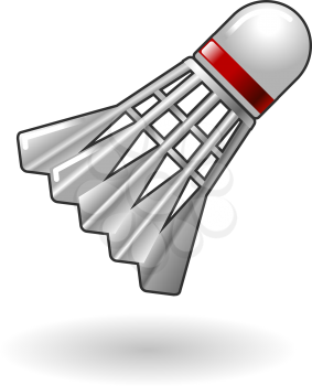 Royalty Free Clipart Image of a Badminton Shuttlecock
