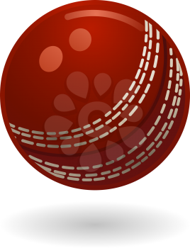 Royalty Free Clipart Image of a Cricket Ball