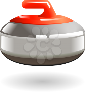 Royalty Free Clipart Image of a Curling Stone