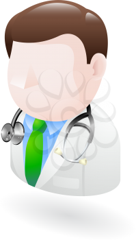 Royalty Free Clipart Image of a Doctor Illustration