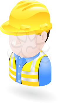 Royalty Free Clipart Image of an Engineer 