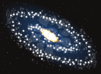 Royalty Free Clipart Image of a Galaxy