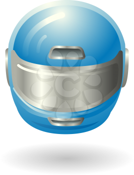 Royalty Free Clipart Image of a Motorcycle Helmet