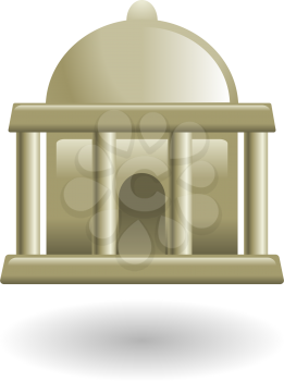 Royalty Free Clipart Image of a Museum 