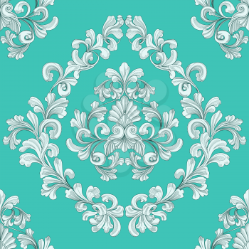 Royalty Free Clipart Image of a Retro Floral Background 