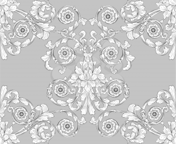 Royalty Free Clipart Image of a Retro Wallpaper Pattern