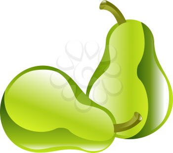 Royalty Free Clipart Image of Pears