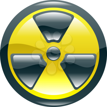 Royalty Free Clipart Image of a Radiation Icon