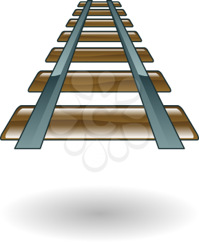 Royalty Free Clipart Image of a Railroad
