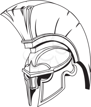 Royalty Free Clipart Image of a Spartan 
