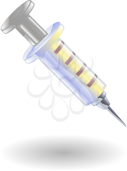 Royalty Free Clipart Image of a Syringe 