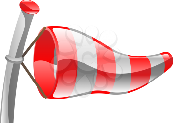 Royalty Free Clipart Image of a Windsock