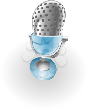 Royalty Free Clipart Image of a Microphone 