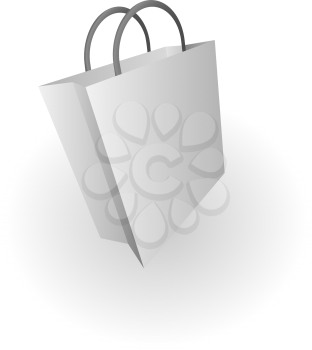 Royalty Free Clipart Image of a Shopping Bag