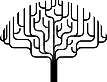 Royalty Free Clipart Image of an Abstract Tree 
