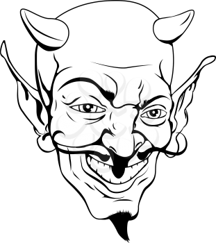 Royalty Free Clipart Image of a Devil