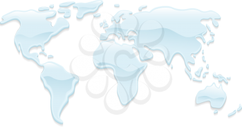 Royalty Free Clipart Image of a Map 