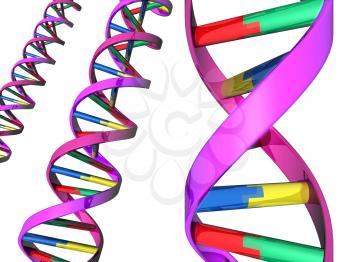 Royalty Free Clipart Image of DNA 