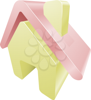 Illustration of house home icon clipart