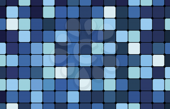 Royalty Free Clipart Image of a Blue Tile Background