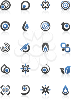 Royalty Free Clipart Image of Set of Elements