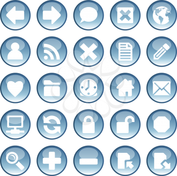 Royalty Free Clipart Image of a Icons