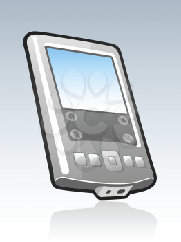 Royalty Free Clipart Image of a Mobile Device