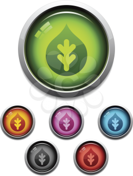 Royalty Free Clipart Image of Theme Buttons