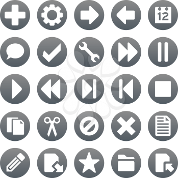 Royalty Free Clipart Image of a Set of Icons