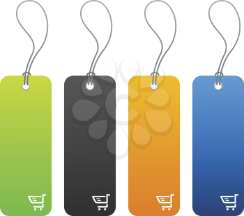 Royalty Free Clipart Image of Shopping Price Tags