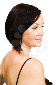 Royalty Free Photo of a Woman With a Profile Pose
