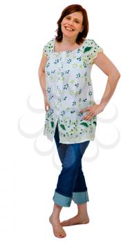 Royalty Free Photo of a young Female Modeling Clothing
