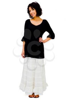 Royalty Free Photo of a Woman Modeling Clothing
