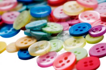 Royalty Free Photo of a Heap of Colourful Buttons