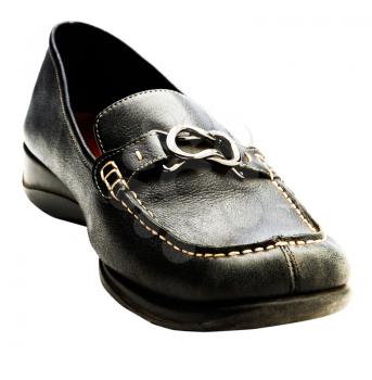 Royalty Free Photo of a Black Men's Shoe