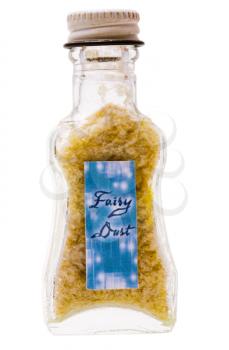 Royalty Free Photo of a Bottle of Pasta with a Fairy Dust Label