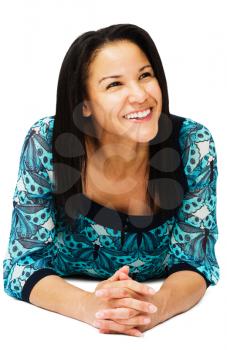 Royalty Free Photo of a Woman Smiling and Posing