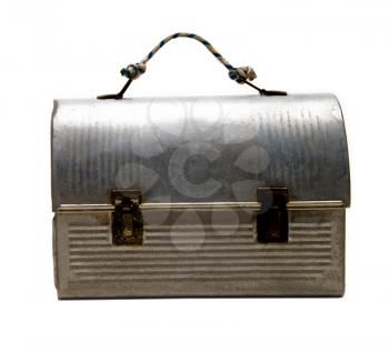 Royalty Free Photo of a Metal Lunch Pail