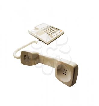 Royalty Free Photo of a Push Button Landline Telephone