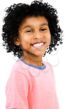 Royalty Free Photo of a Young Boy Smiling