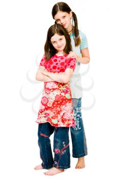 Royalty Free Photo of Two Girls Standing Together
