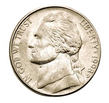 Royalty Free Photo of a 1908 Coin