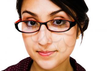 Royalty Free Photo of a Woman Wearing Glasses